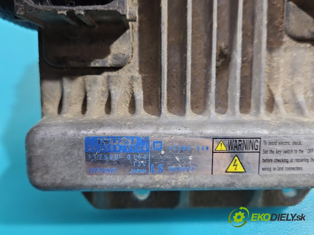 Opel Meriva A 2002-2010 1.7 cdti 101 hp manual 74 kW 1688 cm3 5- řídící jednotka motoru 8973509486