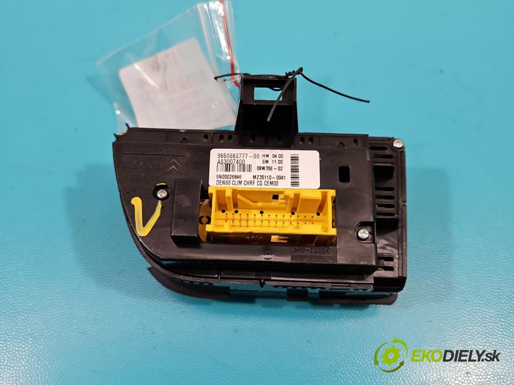 Citroen C4 Picasso I 2006-2013 1.6 hdi 109 HP manual 80 kW 1560 cm3 5- panel kúrenia 9650868777