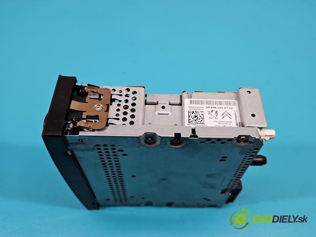 Citroen C4 Picasso I 2006-2013 1.6 hdi 109 HP manual 80 kW 1560 cm3 5- Radio originál 96646223XT