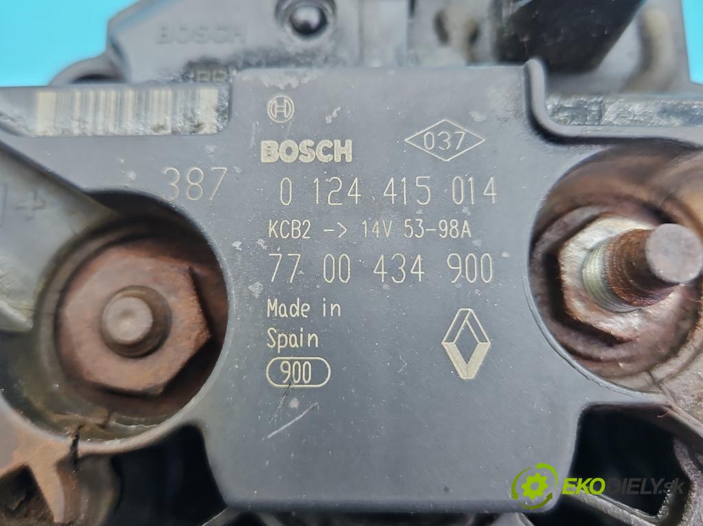 Renault Clio II 1998-2012 1.4 16V 98 hp manual 72 kW 1390 cm3 3- Alternator 7700434900 (Alternátory)
