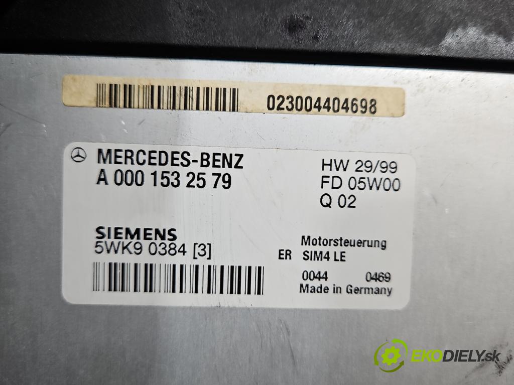 Mercedes C W203 2000-2007 2.0 kompressor 163 hp manual 120 kW 1998 cm3 4- řídící jednotka motoru A0001532579