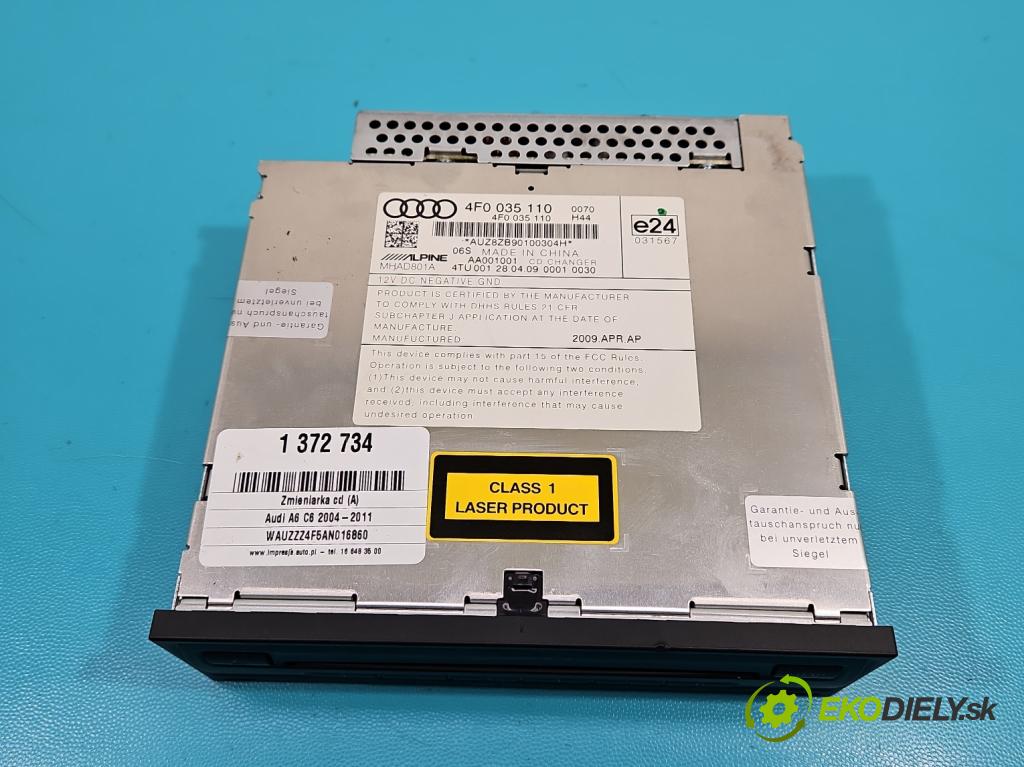 Audi A6 C6 2004-2011 3.0 tdi 239KM automatic 176 kW 2967 cm3 5- Menič: cd 4F0035110 (CD meniče)