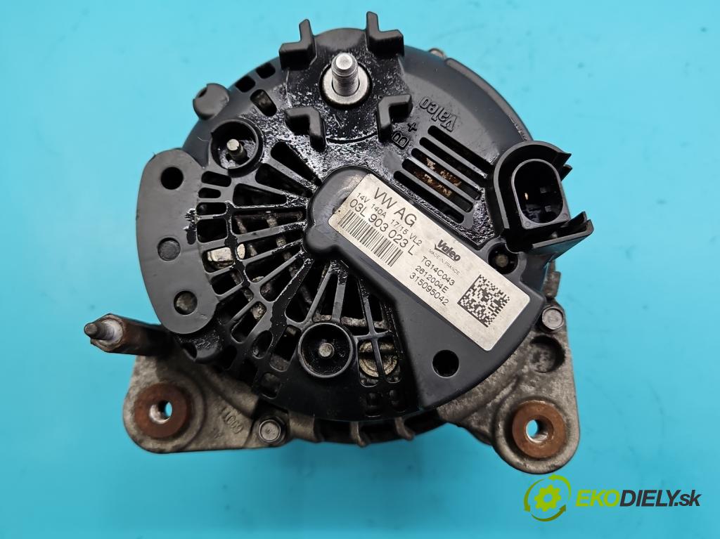Vw Passat B8 2014 - 2.0 tdi 150 hp automatic 110 kW 1968 cm3 5- Alternator 03L903023L (Alternátory)