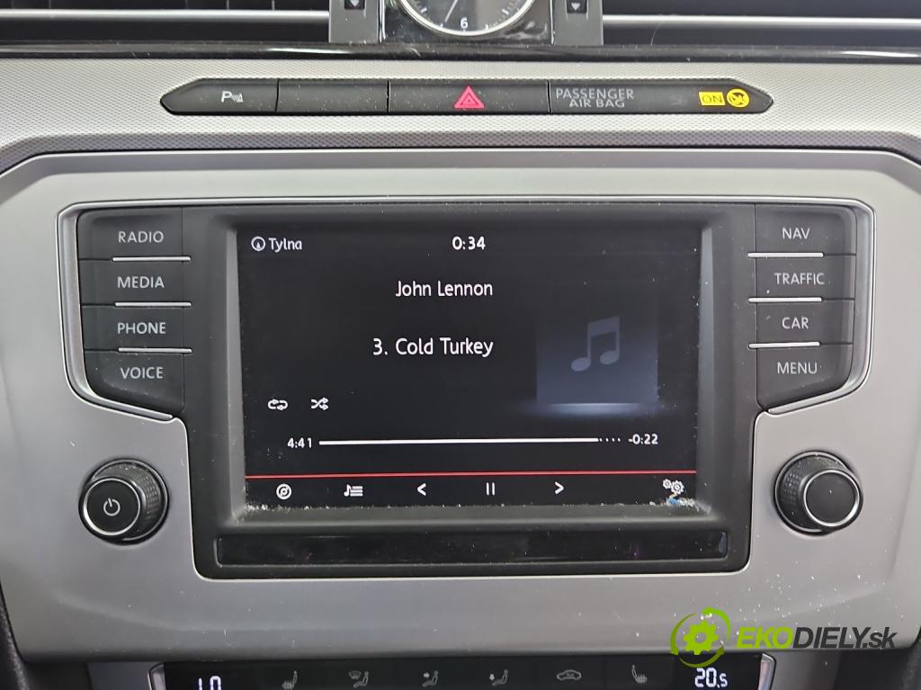 Vw Passat B8 2014 - 2.0 tdi 150 HP automatic 110 kW 1968 cm3 5- Radio originál 3G0919605D