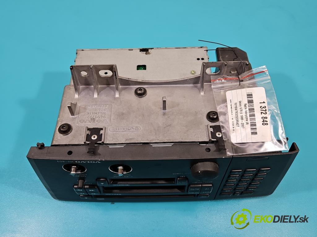 Volvo V70 II 1999-2007 2.4 D5 163 HP manual 120 kW 2401 cm3 5- Radio originál 8651749