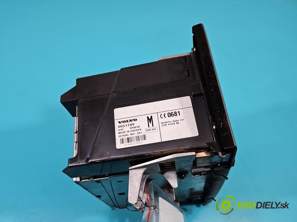 Volvo V70 II 1999-2007 2.4 D5 163 HP manual 120 kW 2401 cm3 5- Radio originál 8651749