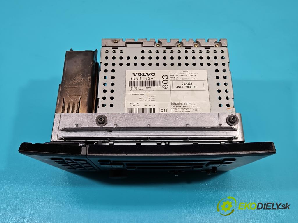 Volvo V70 II 1999-2007 2.4 D5 163 HP manual 120 kW 2401 cm3 5- Radio originál 8651749