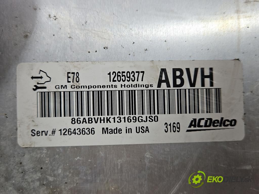 Opel Mokka A 2012-2019 1.4 T 140 hp automatic 103 kW 1364 cm3 5- řídící jednotka motoru 12659377