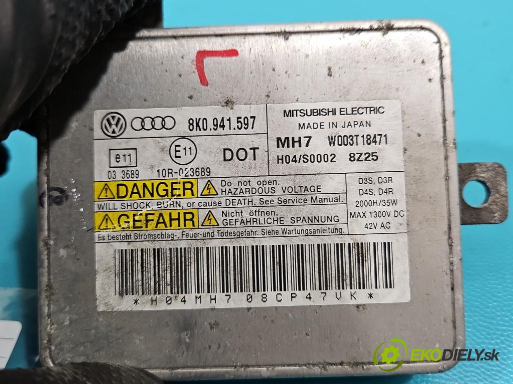 Audi A4 B8 2007-2015 3.0 tdi 239KM automatic 176 kW 2967 cm3 5- střídač: xenon 8K0941597 (Riadiace jednotky xenónu)