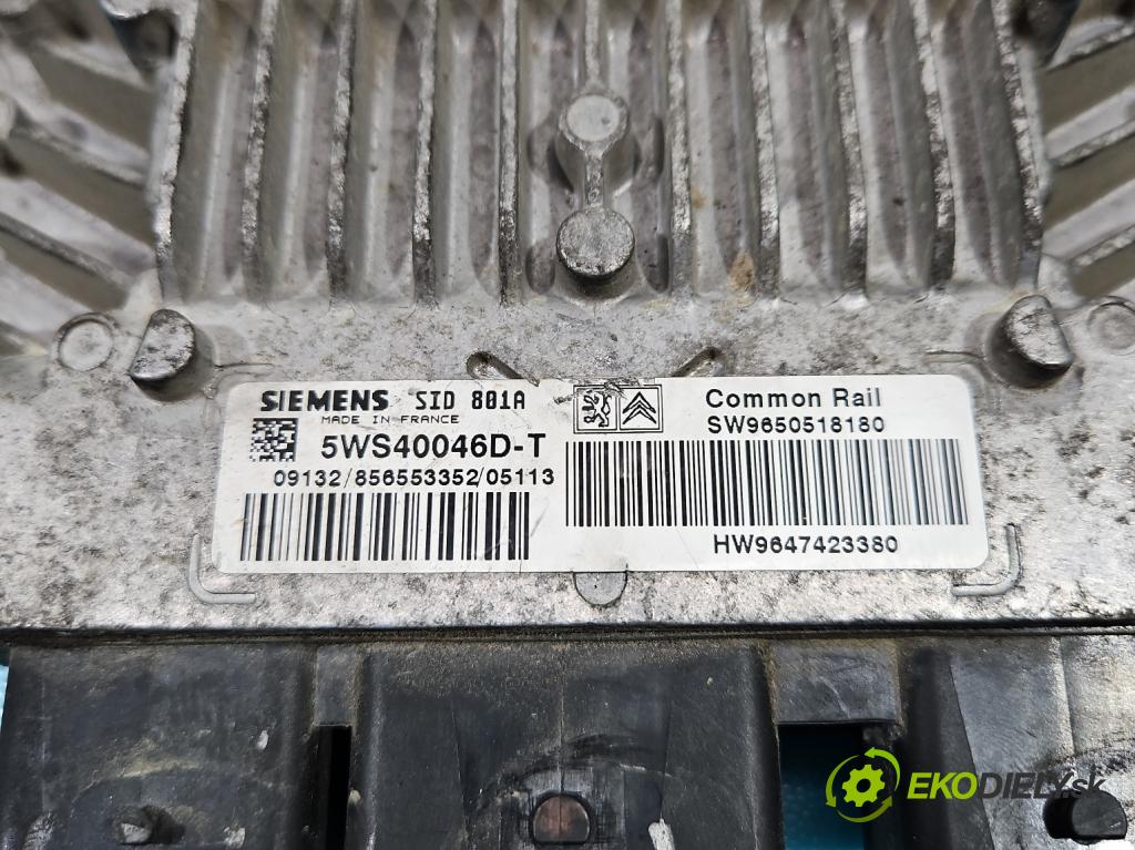 Citroen Xsara II 2000-2004 2.0 hdi 90 hp manual 66 kW 1997 cm3 5- řídící jednotka motoru 5WS40046D-T