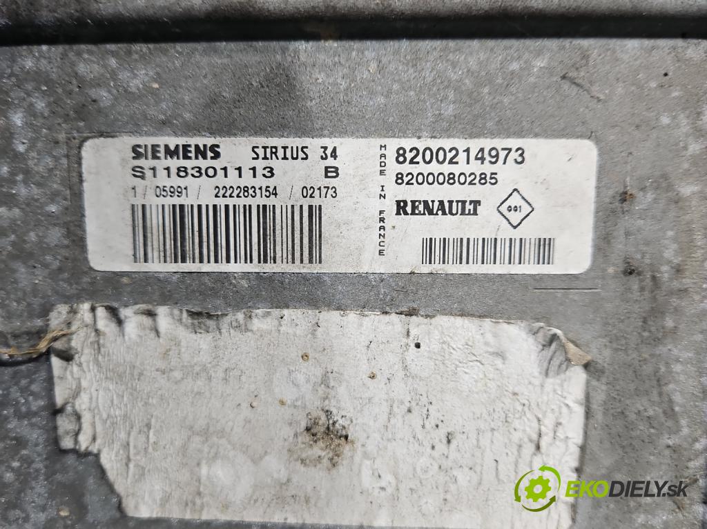 Renault Scenic I 1996-2003 1.8 16v 116 hp manual 85 kW 1783 cm3 5- řídící jednotka motoru S118301113B