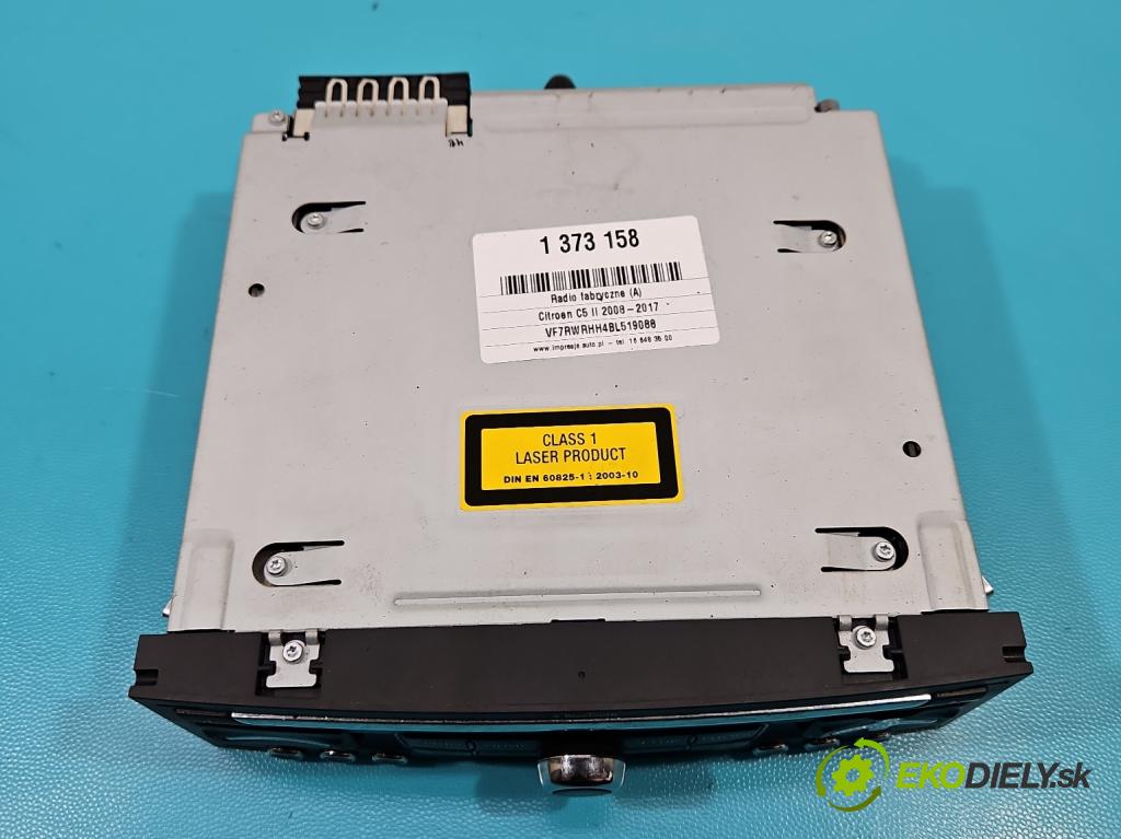 Citroen C5 II 2008-2017 2.0 hdi 163 HP manual 120 kW 1997 cm3 5- Radio originál 96751717ZD