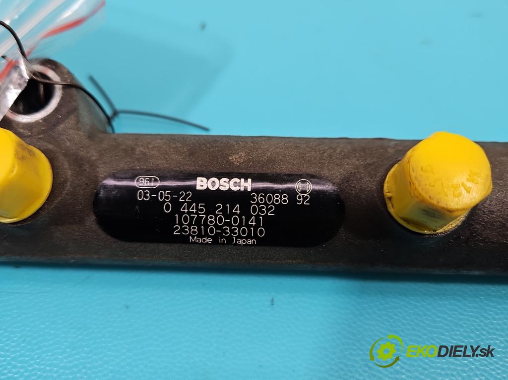 Toyota Yaris I 1999-2005 1.4 D4D 75 HP manual 55 kW 1364 cm3 3- lišta vstrekovacia 0445214032 (Vstrekovacie lišty)