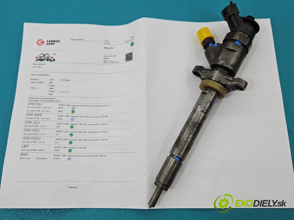 Citroen C4 Picasso I 2006-2013 1.6 hdi 109 HP manual 80 kW 1560 cm3 5- vstrek 0445110297 (Vstrekovače)