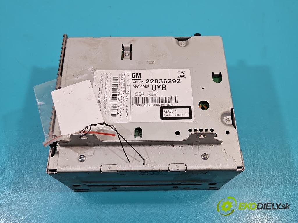 Opel Astra IV 2009-2015 1.4 16V 101 HP manual 74 kW 1398 cm3 5- Radio originál 22836292