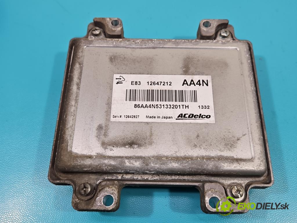 Opel Astra IV 2009-2015 1.4 16V 101 hp manual 74 kW 1398 cm3 5- řídící jednotka motoru 12647212
