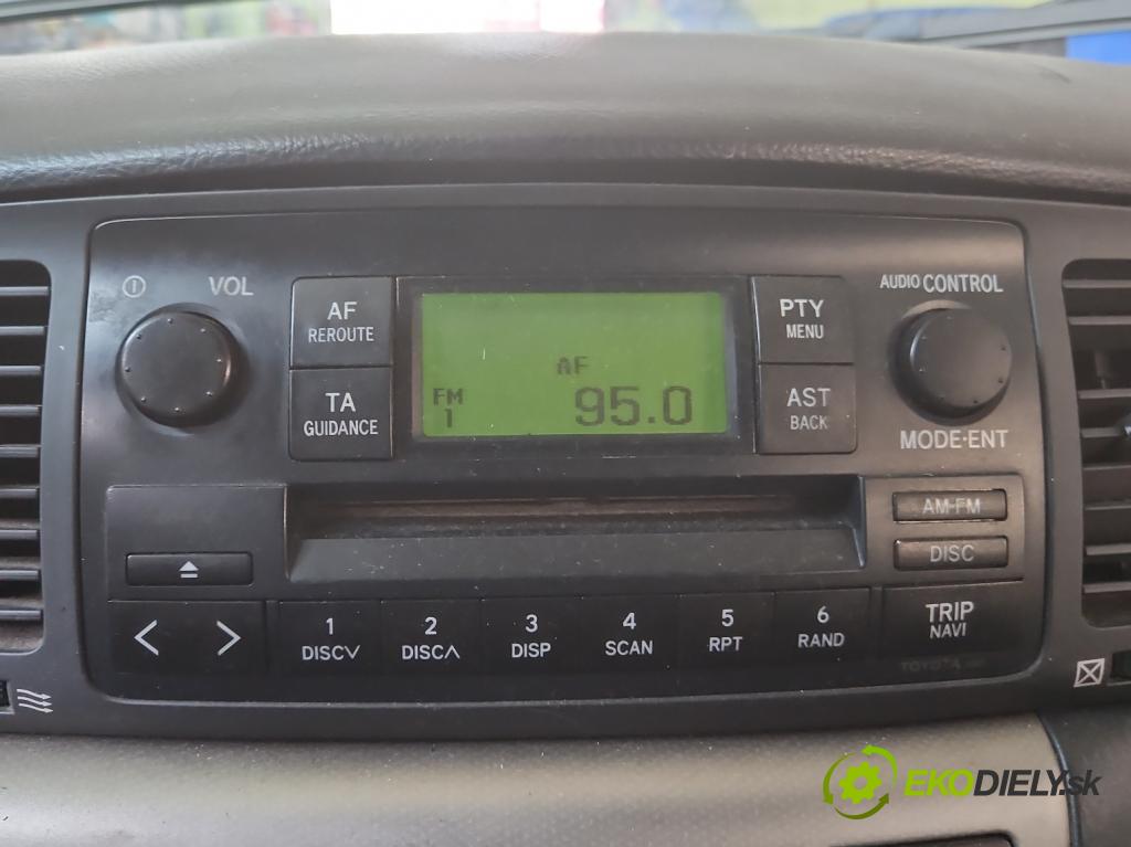 Toyota Corolla E12 2001-2009 2.0 D4D 90 HP manual 66 kW 1995 cm3 5- Radio originál 86120-1A180