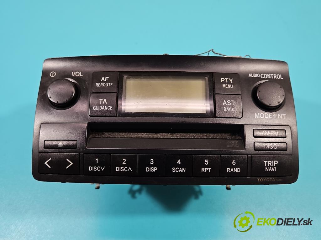 Toyota Corolla E12 2001-2009 2.0 D4D 90 HP manual 66 kW 1995 cm3 5- Radio originál 86120-1A180