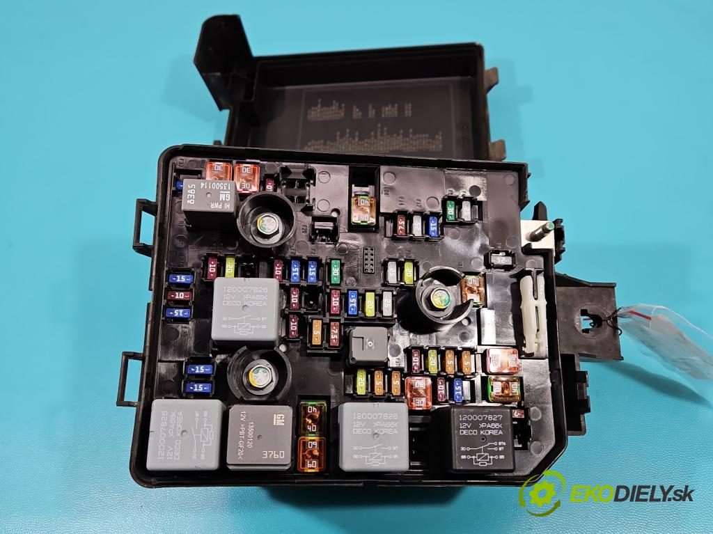 Opel Mokka A 2012-2019 1.4 T 140 hp automatic 103 kW 1364 cm3 5- skříňka pojistková 95263750 (Pojistkové skříňky)