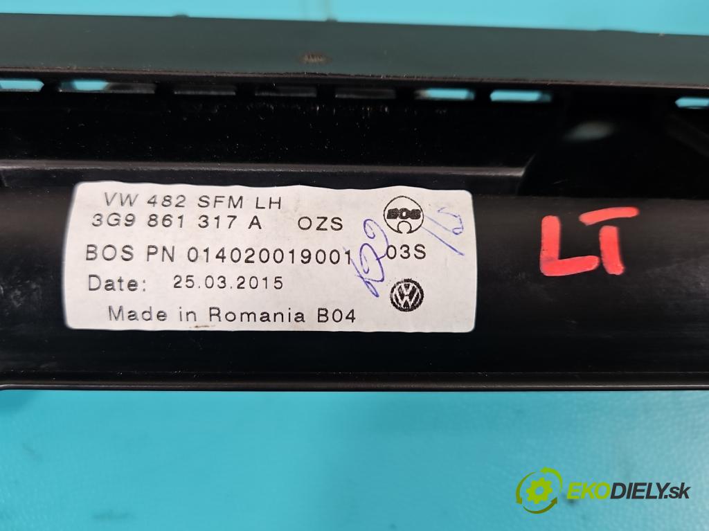 Vw Passat B8 2014 - 2.0 tdi 150 HP automatic 110 kW 1968 cm3 5- roleta 3G9861317A (Rolety kufra)