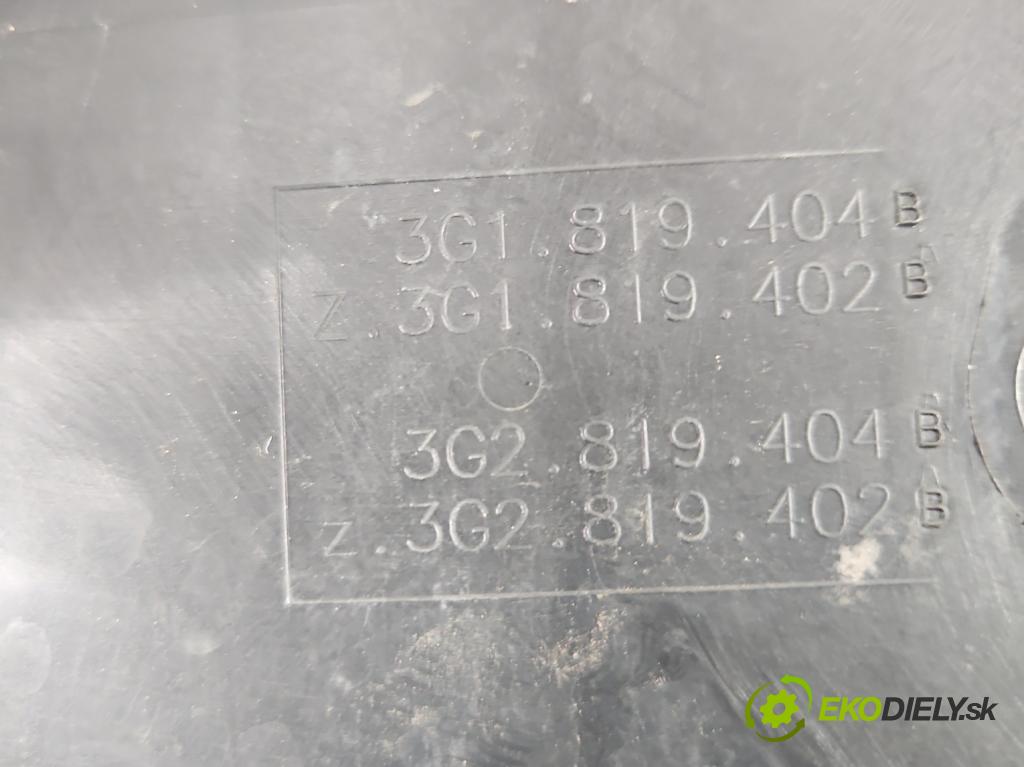 Vw Passat B8 2014 - 2.0 tdi 150 HP automatic 110 kW 1968 cm3 5- torpédo 3G1819404B (Torpéda)