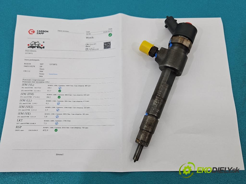 Opel Astra III 2004-2014 1.9 cdti 120 HP manual 88 kW 1910 cm3 5- vstrek 0445110276 (Vstrekovače)