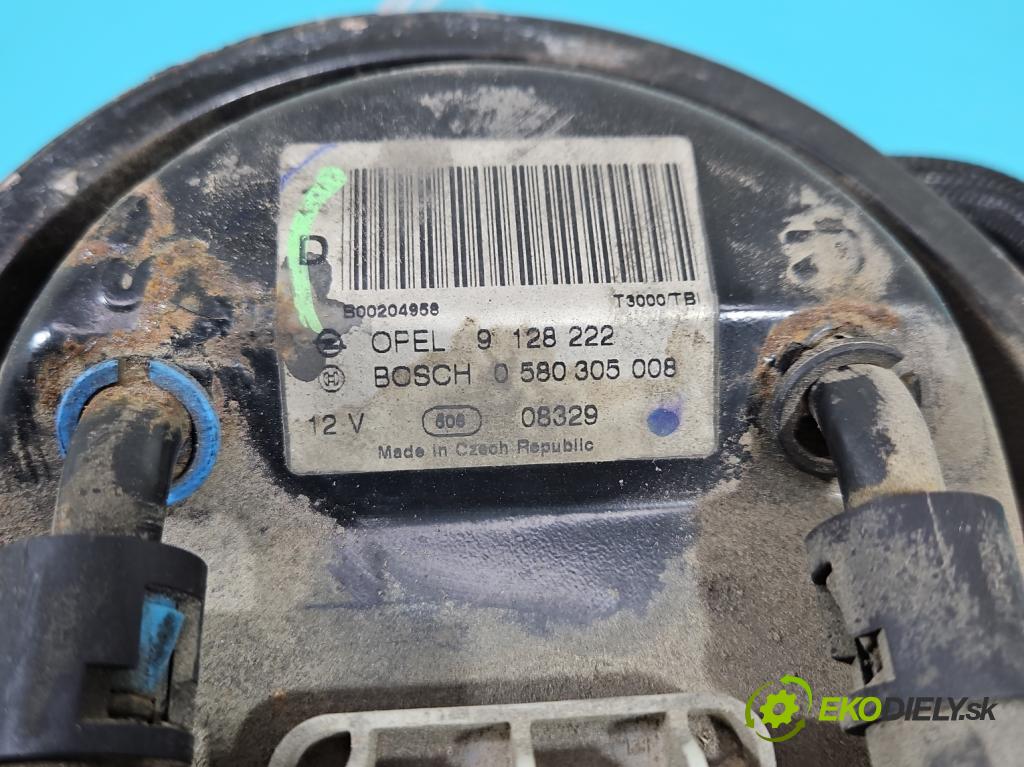 Opel Astra II 1998-2009 1.6 75 hp manual 55 kW 1598 cm3 3- čerpadlo paliva 0580305008