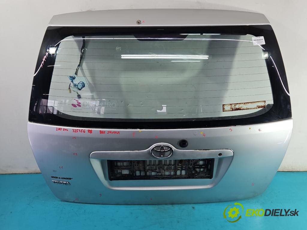 Toyota Corolla E12 2001-2009 2.0 D4D 90 hp manual 66 kW 1995 cm3 5- zadní kufrové dveře  (Zadní kapoty)