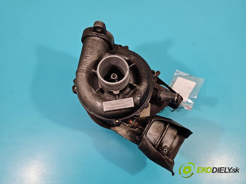 Peugeot 307 1.6 hdi 109 hp manual 80 kW 1560 cm3 5- Turbodmychadlo 753420-5 (Turbodúchadla (kompletní))