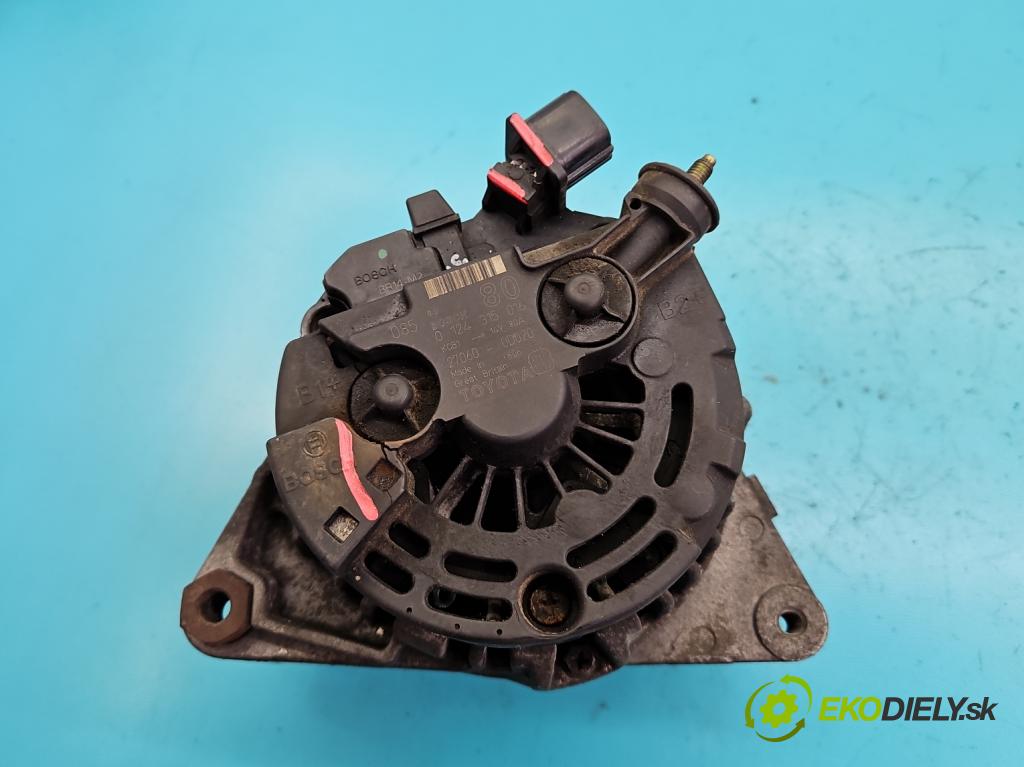 Toyota Corolla E12 2001-2009 2.0 D4D 90 hp manual 66 kW 1995 cm3 5- Alternator 27060-0D020 (Alternátory)
