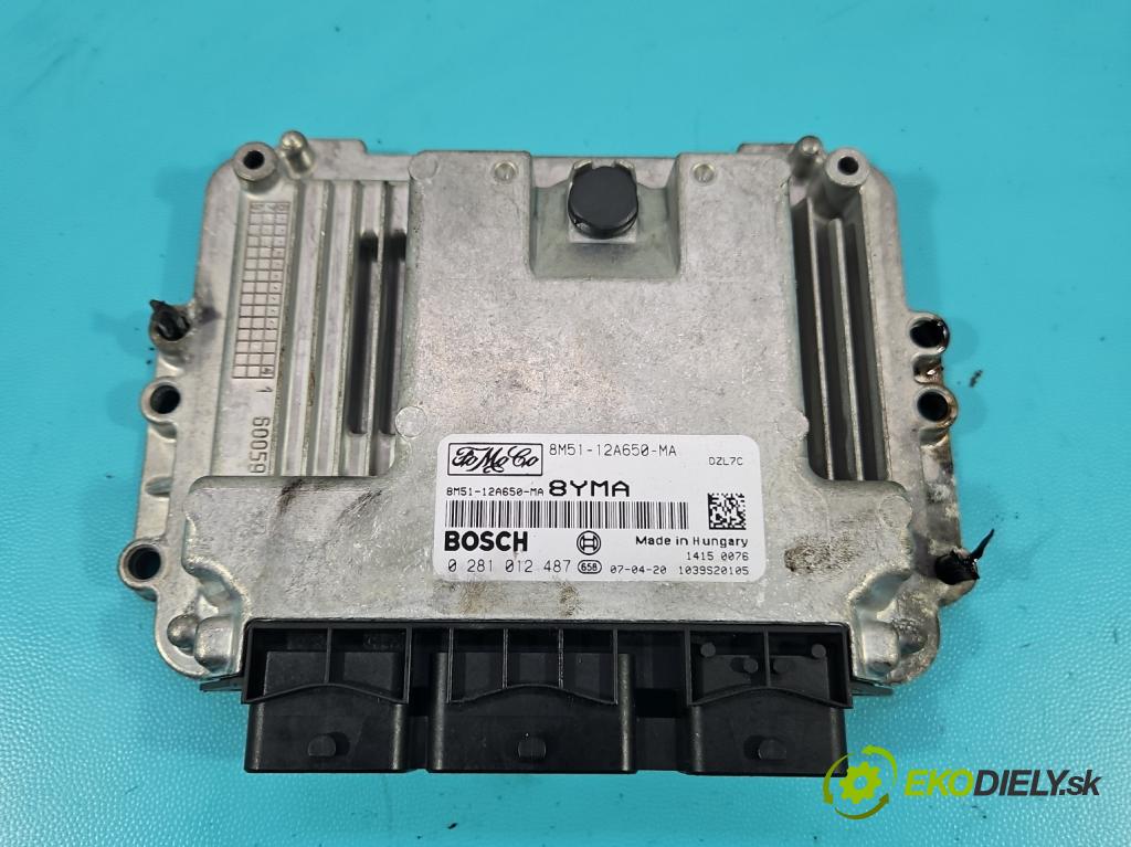 Ford Focus Mk2 2004-2011 1.6 tdci 109 hp manual 80 kW 1560 cm3 5- řídící jednotka motoru 0281012487