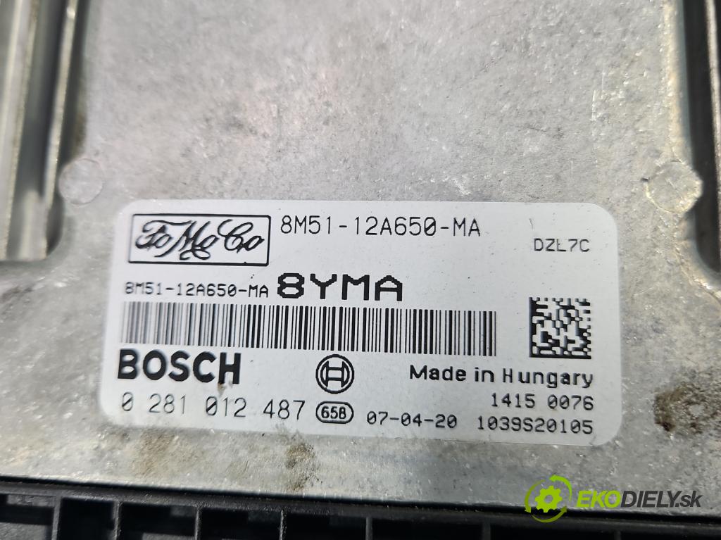 Ford Focus Mk2 2004-2011 1.6 tdci 109 hp manual 80 kW 1560 cm3 5- řídící jednotka motoru 0281012487