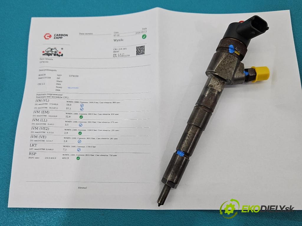 Opel Vectra C 2002-2008 1.9 cdti 150 HP manual 110 kW 1910 cm3 5- vstrek 0445110159 (Vstrekovače)