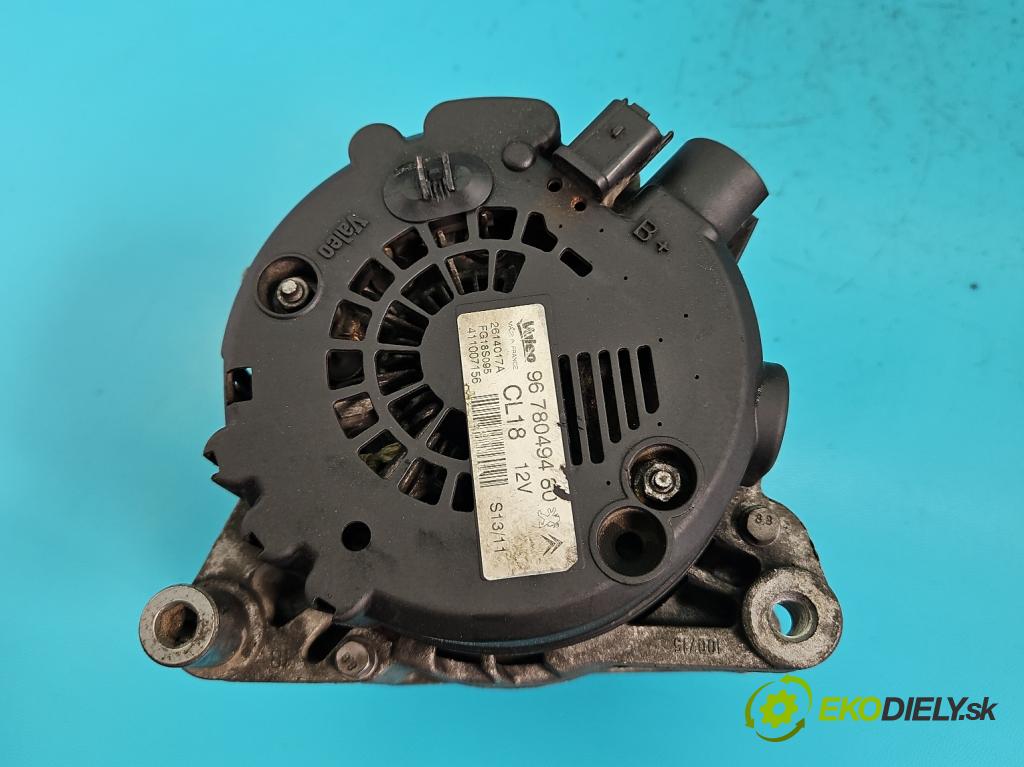 Citroen C5 II 2008-2017 2.0 hdi 163 HP manual 120 kW 1997 cm3 5- Alternator 9678049480 (Alternátory)