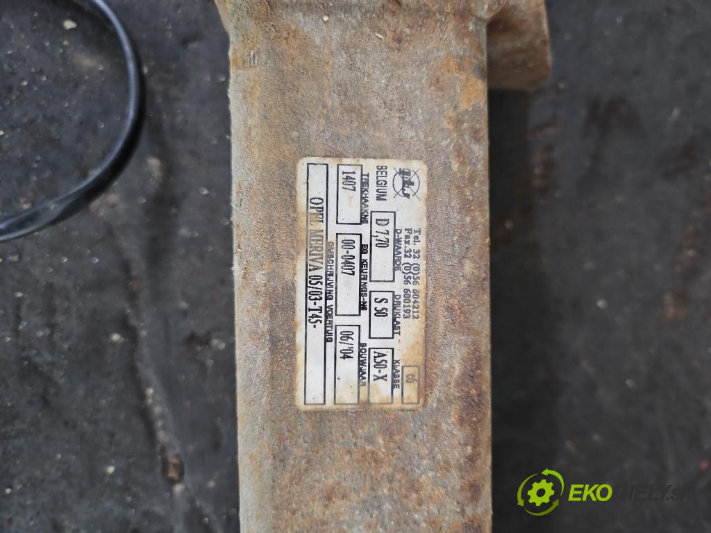 Opel Meriva A 2002-2010 1.7 dti 75 hp manual 55 kW 1686 cm3 5- oko tažné  (Tažná zařízení)