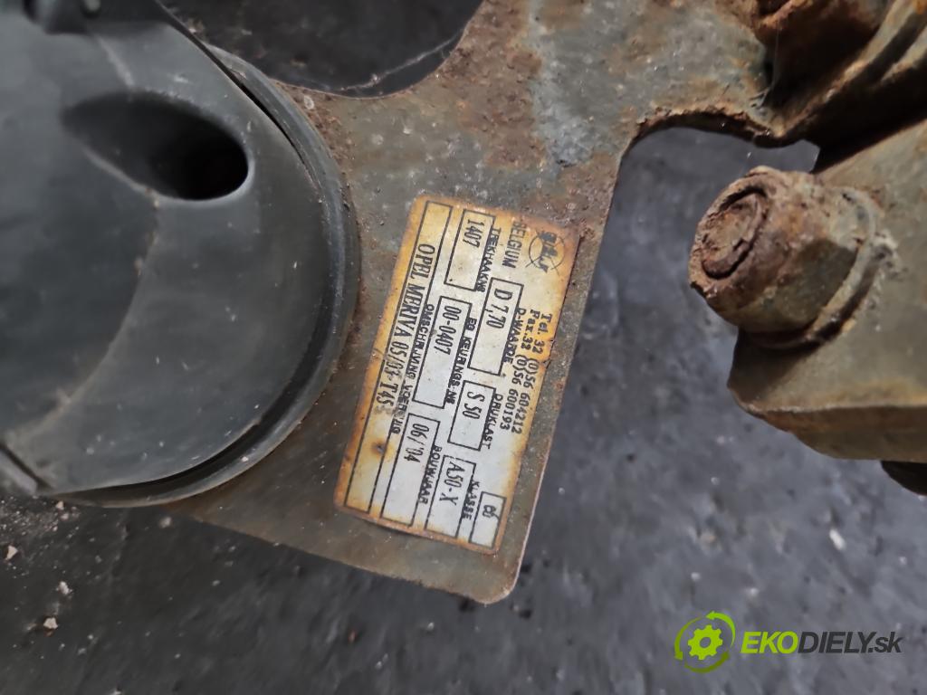 Opel Meriva A 2002-2010 1.7 dti 75 hp manual 55 kW 1686 cm3 5- oko tažné  (Tažná zařízení)