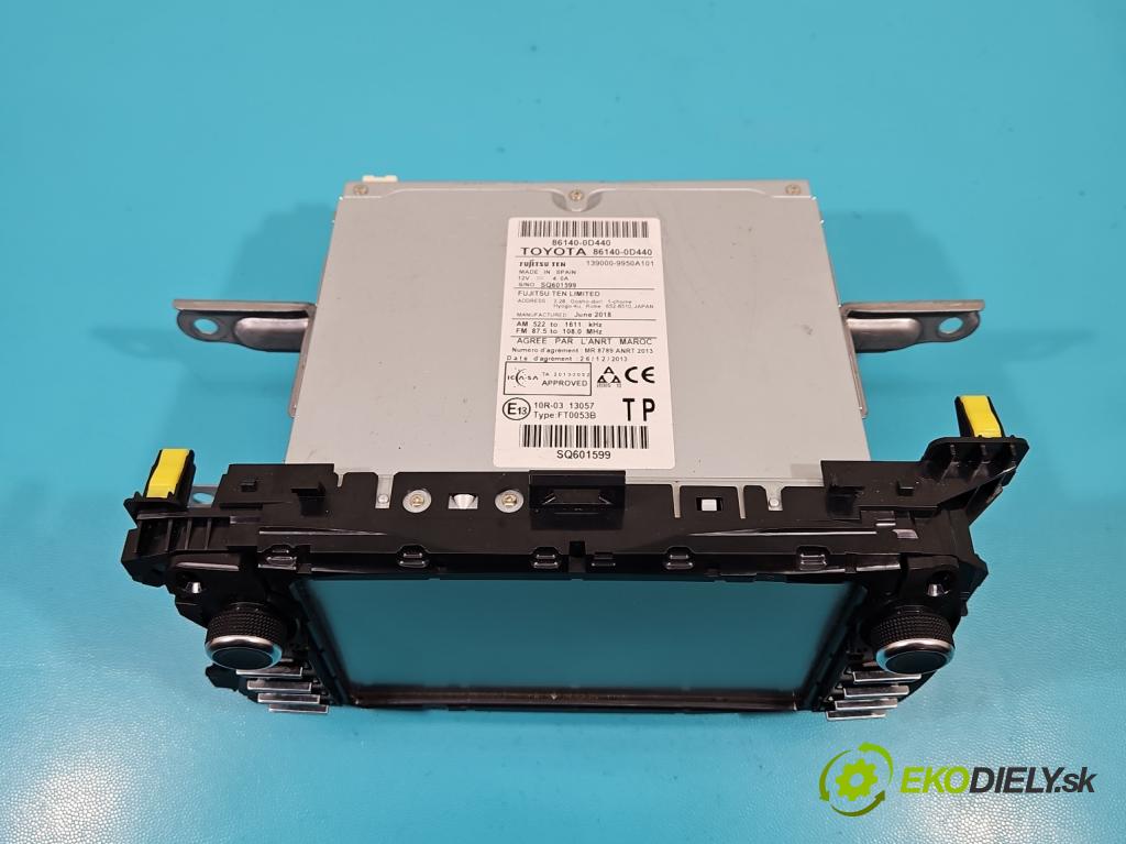 Toyota Yaris III 2011-2020 1.5 VVTi 111KM manual 82 kW 1496 cm3 5- Radio originál 86140-0D440
