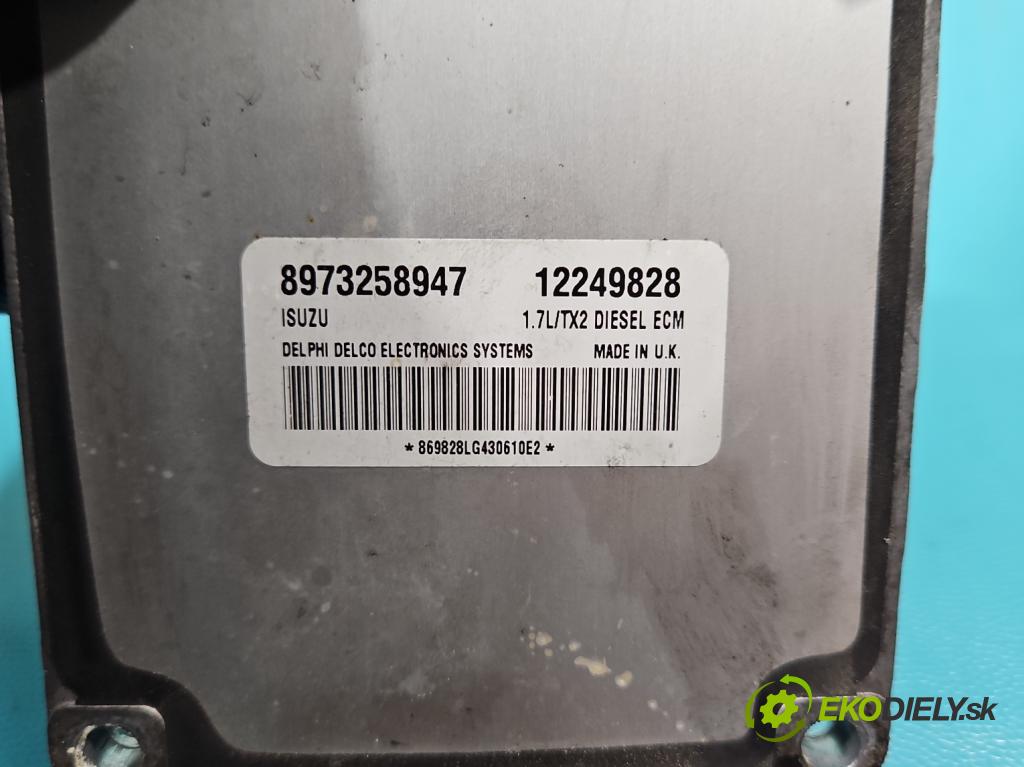 Opel Meriva A 2002-2010 1.7 dti 75 hp manual 55 kW 1686 cm3 5- řídící jednotka motoru 8973258947