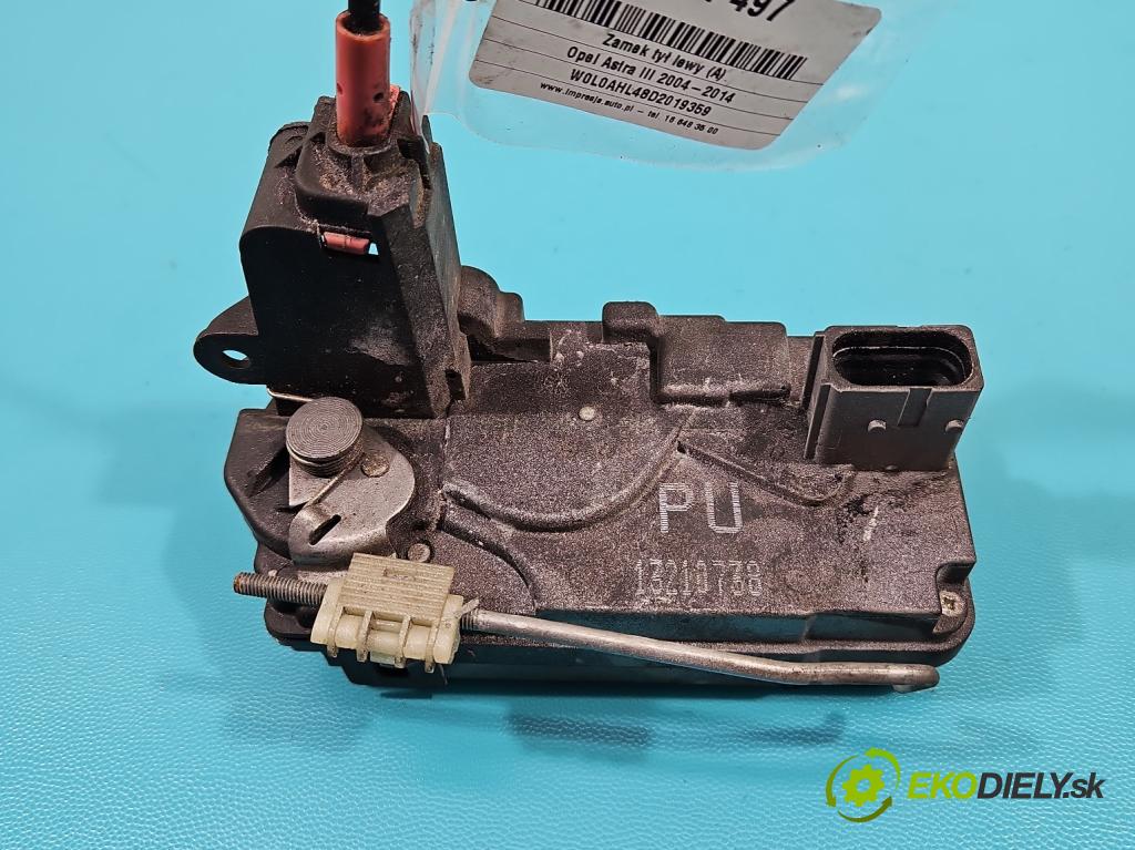 Opel Astra III 2004-2014 1.7 CDTI 110 hp manual 81 kW 1686 cm3 5- zámek zadní levý 13210738