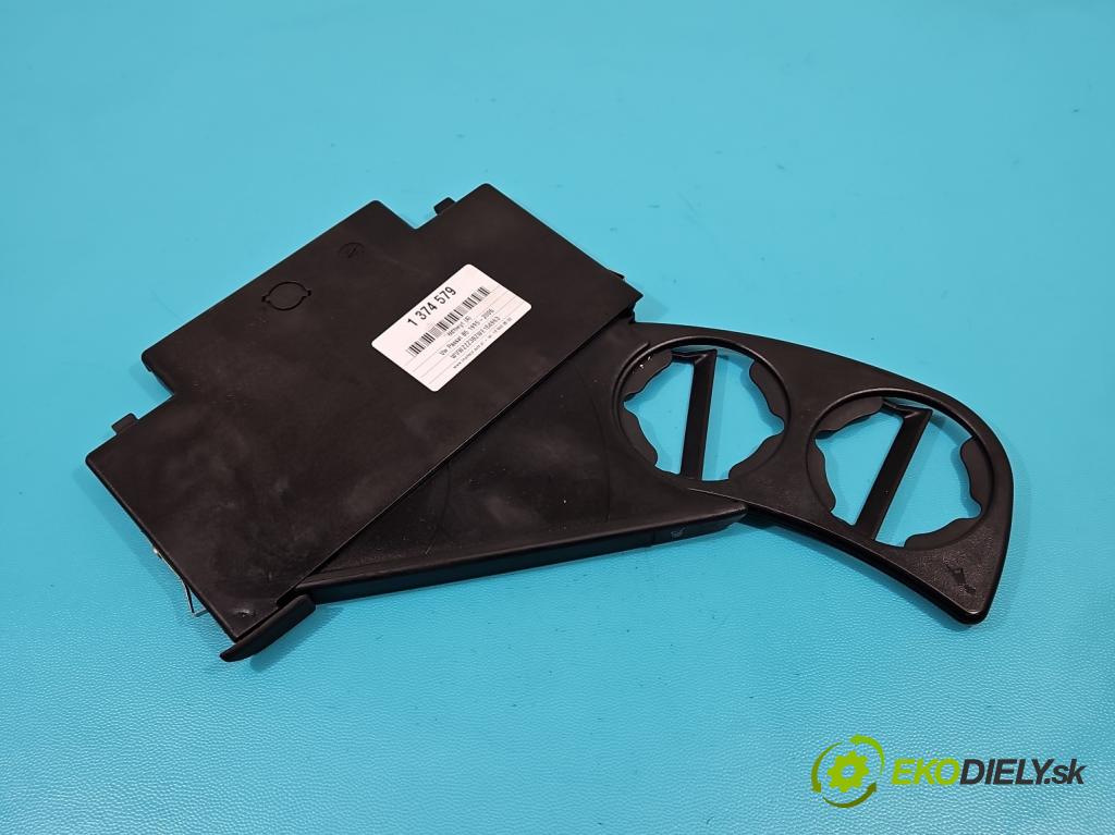 Vw Passat B5 1995-2005 1.6b 101 HP manual 74 kW 1595 cm3 5- Rukojeť: na nápoje: 3B1858569 (Úchyty, držiaky na nápoje)