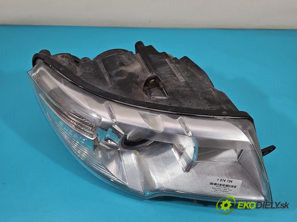 Skoda Superb II 2008-2015 1.6 tdi 105 HP manual 77 kW 1598 cm3 5- Reflektor: pravý  (Pravé)