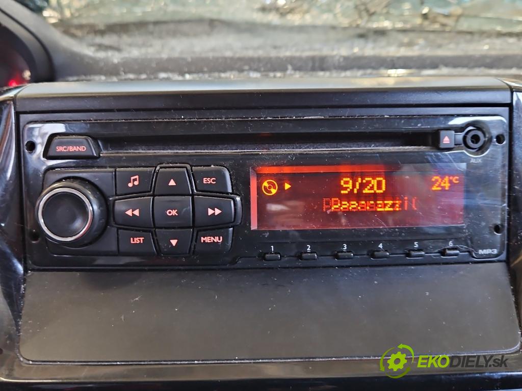 Peugeot 208 I 2012-2019 1.6 hdi 92 HP manual 68 kW 1560 cm3 5- Radio originál 98030741ZD