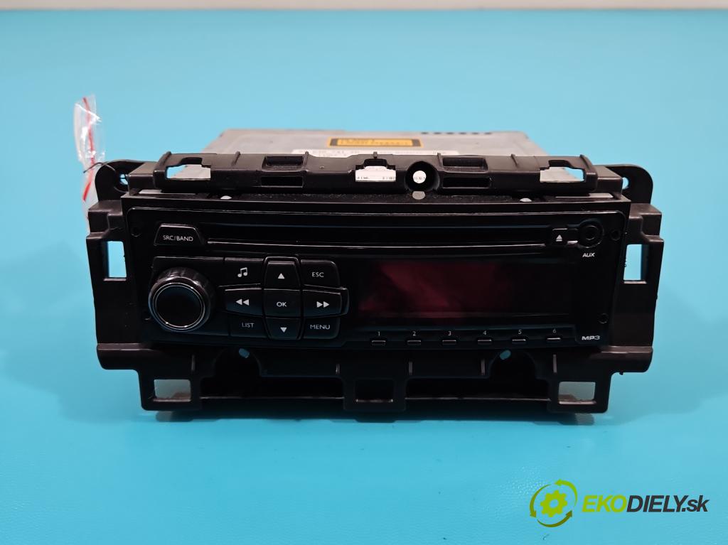 Peugeot 208 I 2012-2019 1.6 hdi 92 HP manual 68 kW 1560 cm3 5- Radio originál 98030741ZD