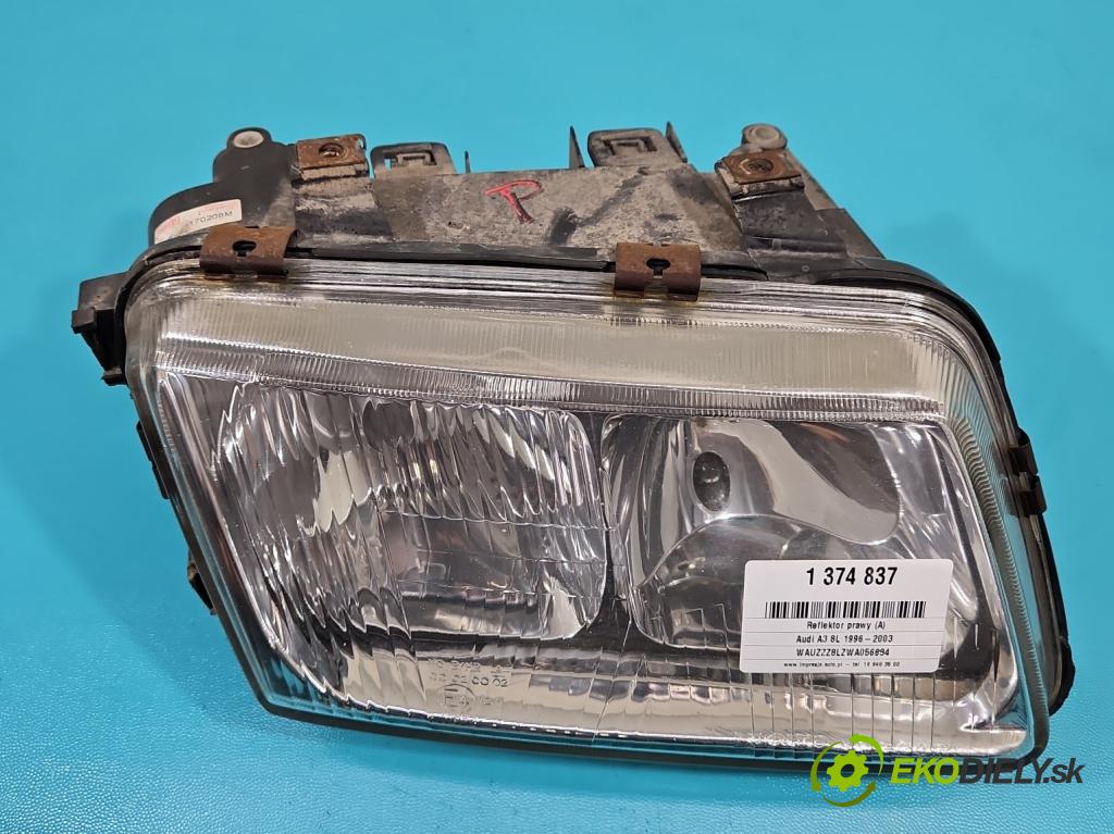 Audi A3 8L 1996-2003 1.9 tdi 90 HP manual 66 kW 1896 cm3 3- Reflektor: pravý  (Pravé)