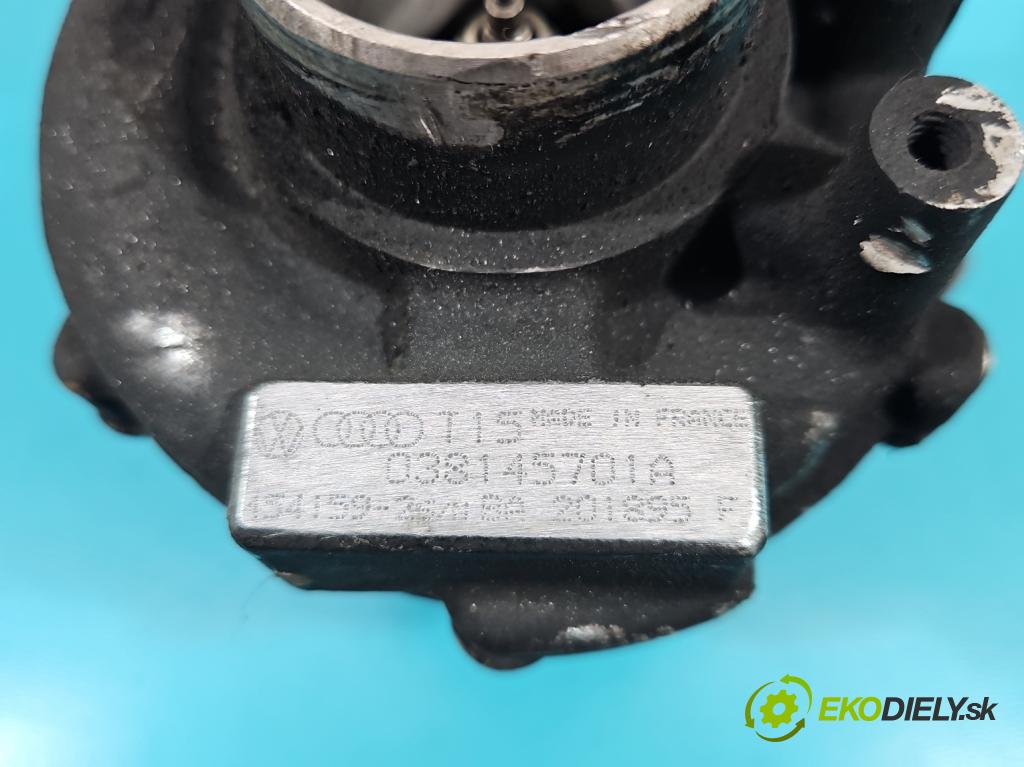 Audi A3 8L 1996-2003 1.9 tdi 90 hp manual 66 kW 1896 cm3 3- Turbodmychadlo 454159-2 (Turbodúchadla (kompletní))