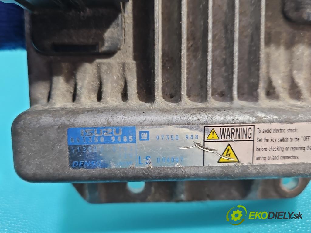 Opel Meriva A 2002-2010 1.7 cdti 101 hp manual 74 kW 1686 cm3 5- řídící jednotka motoru 8973509485