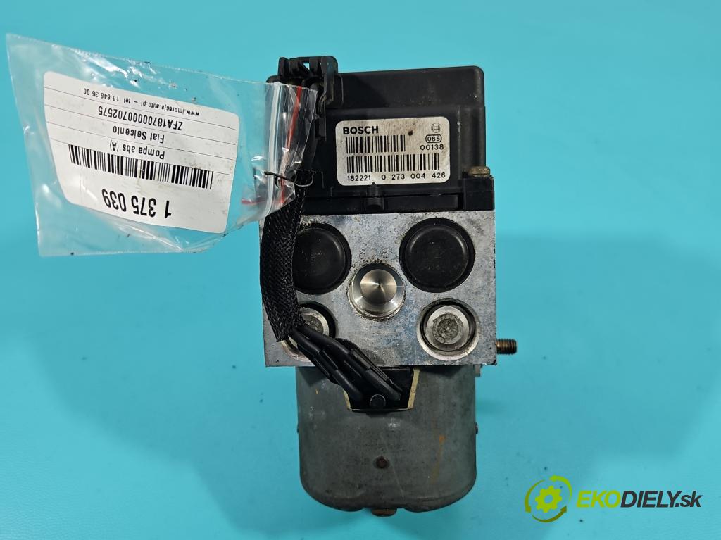 Fiat Seicento 1.1 54 HP manual 40 kW 1108 cm3 3- čerpadlo abs 0273004426 (Pumpy ABS)