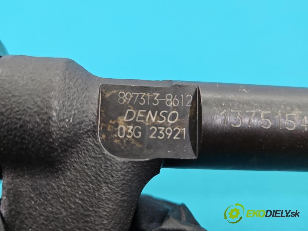 Opel Meriva A 2002-2010 1.7 cdti 101 hp manual 74 kW 1686 cm3 5- vstřikovač 897313-8612 (Vstřikovač paliva)
