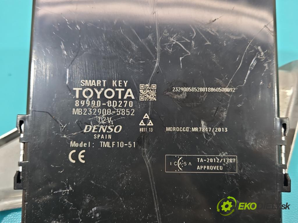 Toyota Yaris III 2011-2020 1.5 VVTi 111KM manual 82 kW 1496 cm3 5- řídící jednotka motoru 89661-0U140