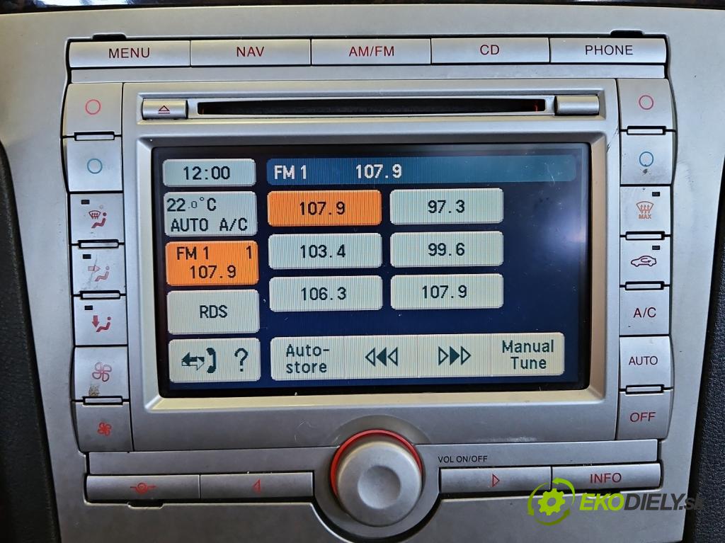 Ford Galaxy Mk2 2006-2015 1.8 TDCI 125 HP manual 92 kW 1753 cm3 5- Radio originál 6M2T-18B988-AC